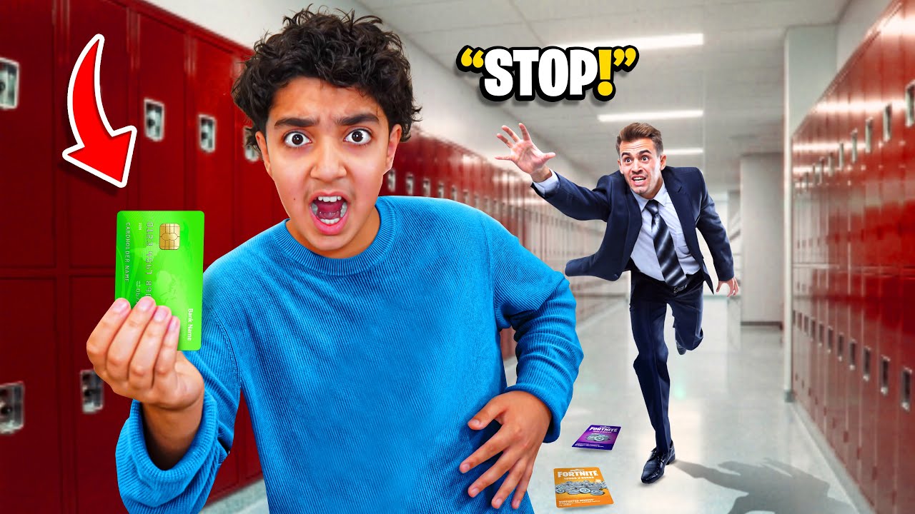 Little Brother STOLE His Teachers CREDIT CARD To Buy V-Bucks.. (FORTNITE!)