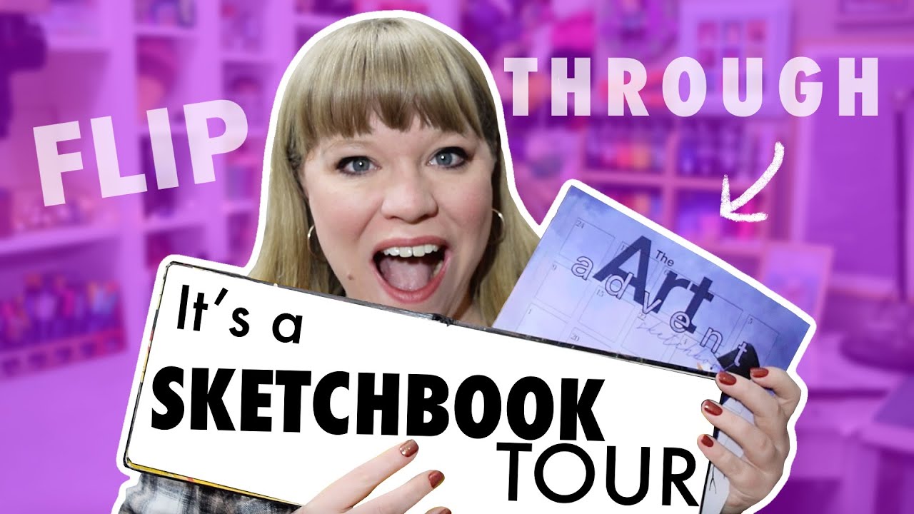 The Sketchbook TOUR that you've been waiting for | Part 1 - The Art Advent Sketchbook Flip Through