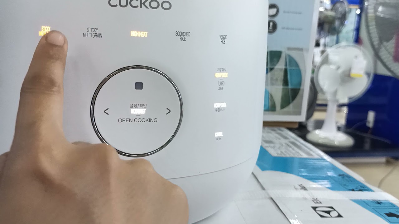 hdsd tính năng cơ bản của nồi cơm cao tần Cuckoo LHTR0609F