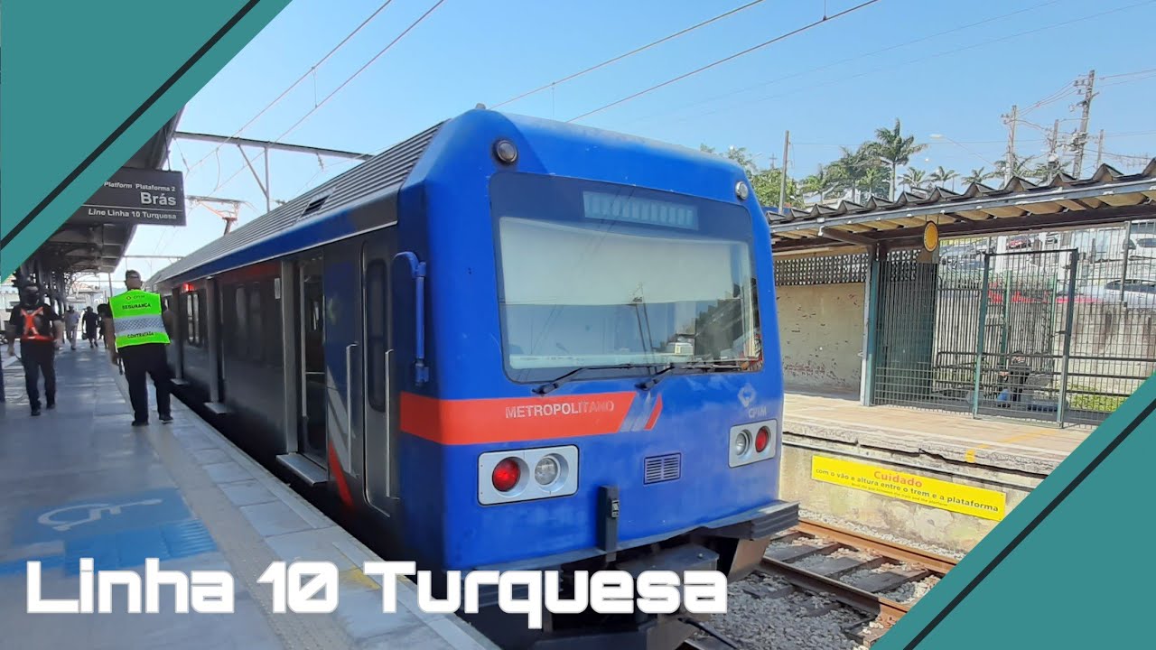 movimentação de trens na estação Rio grande da Serra