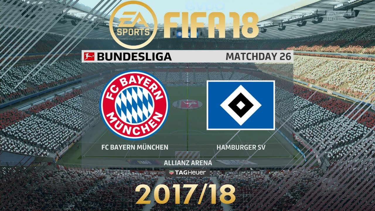 FIFA 18 FC Bayern München vs Hamburger SV | Bundesliga 2017/18 | PS4 Full Match