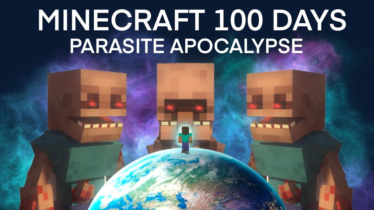 I Survived 100 Days in a Parasite Apocalypse on Earth in Minecraft... Here's what happened