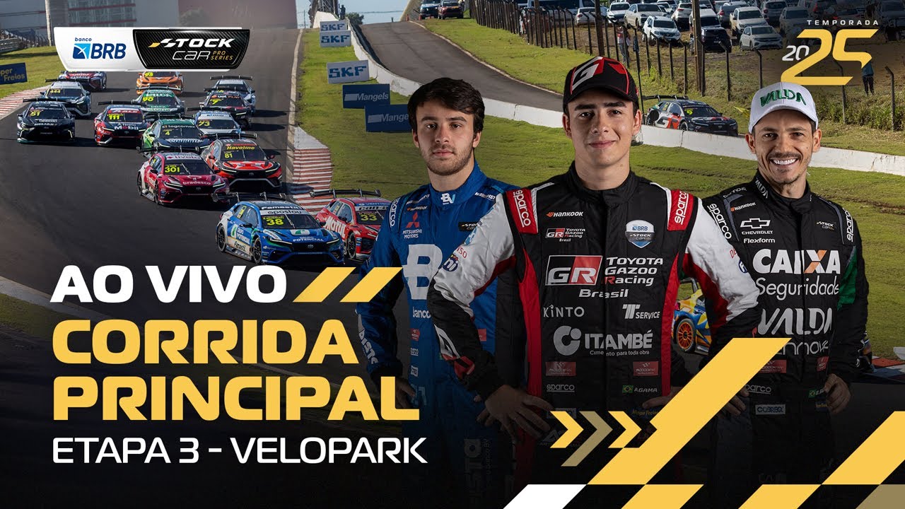 STOCK CAR BRB 2025 AO VIVO | 3ª ETAPA - CORRIDA PRINCIPAL | NOVA SANTA RITA, RS