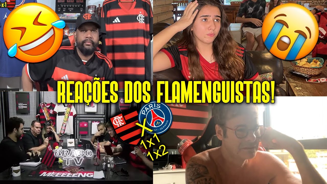 REAÇÕES DOS FLAMENGUISTAS NA PERDA DO MUNDIAL! REACT PSG 2-1 FLAMENGO - O CHORORO DESCONTROLADO KKKK