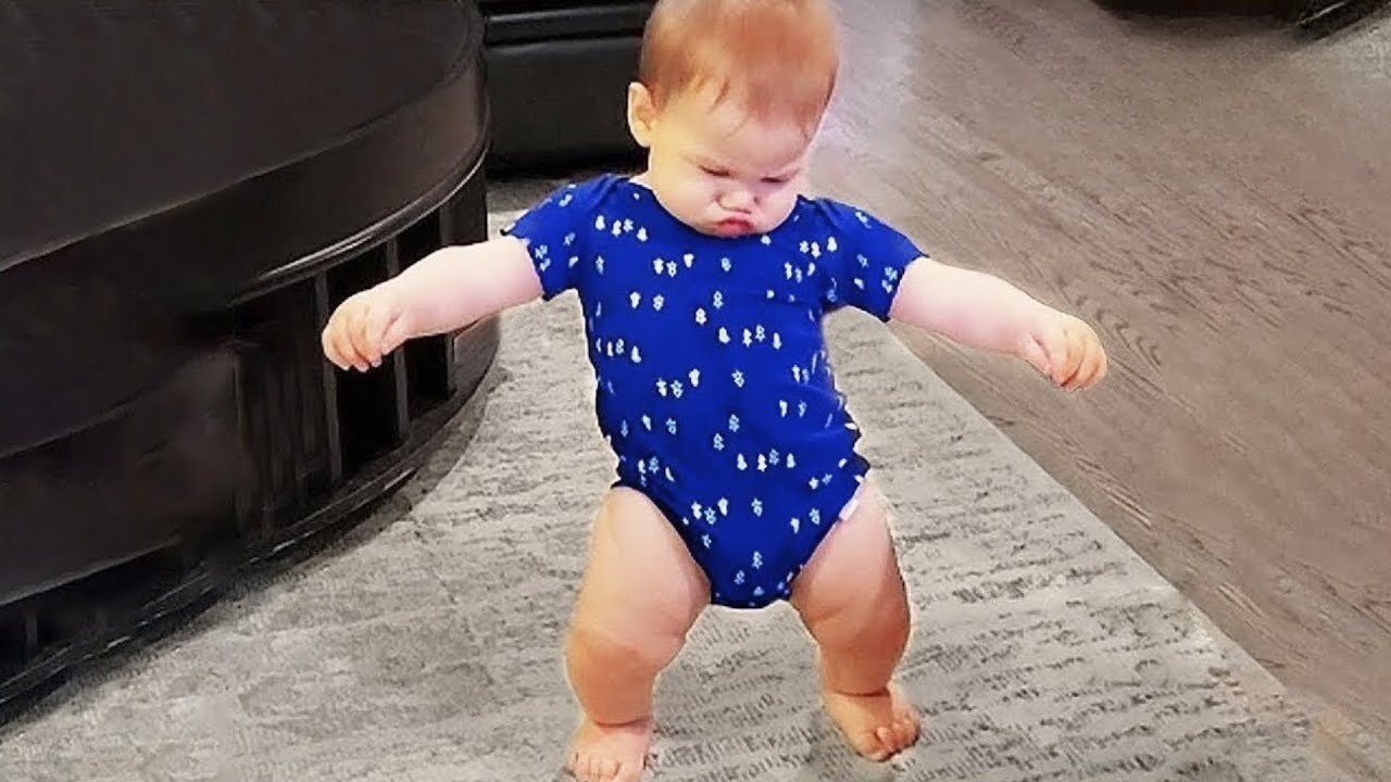 This Baby’s Serious Walk Is Too Funny 😂👶