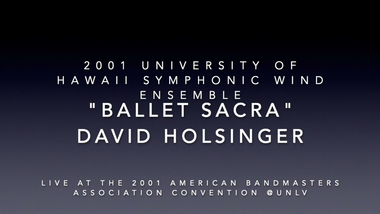 2001 University of Hawaii Symphonic Wind Ensemble 