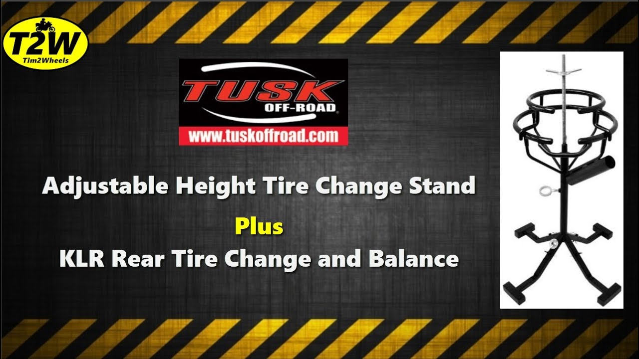 T2W Review: Tusk Tire Changing Stand plus Shinko 805 change and balancing
