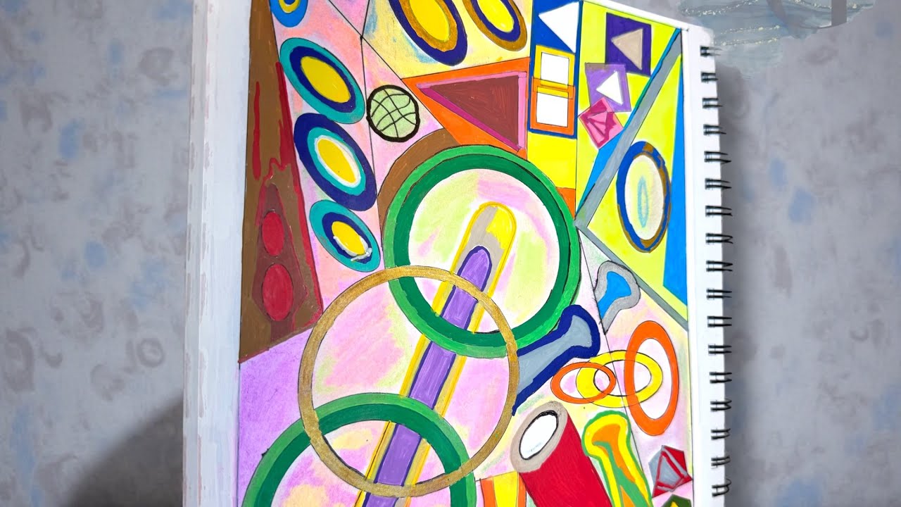 Fun with Colors & Shapes Art Journal#9