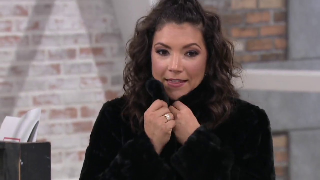 Dennis Basso Cropped Faux Fur Jacket on QVC