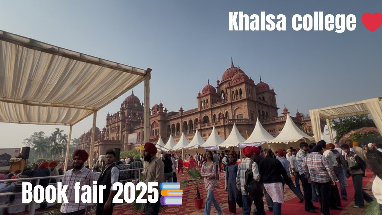Book fair 2025📚!! Khalsa collage bot nazar aya 🔥#khalsacollegeamritsar 