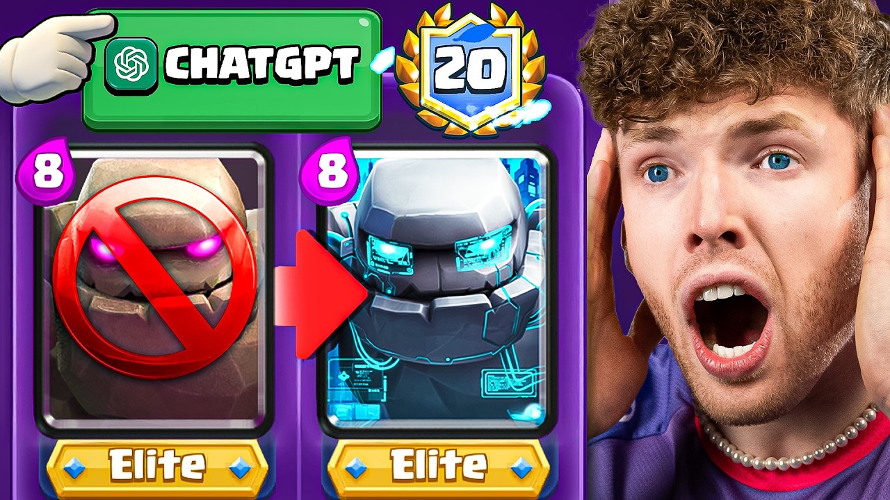 😱🤯CHATGPT BAUT MEIN DECK, BIS ICH 20 SIEGE HABE... | Clash Royale Deutsch