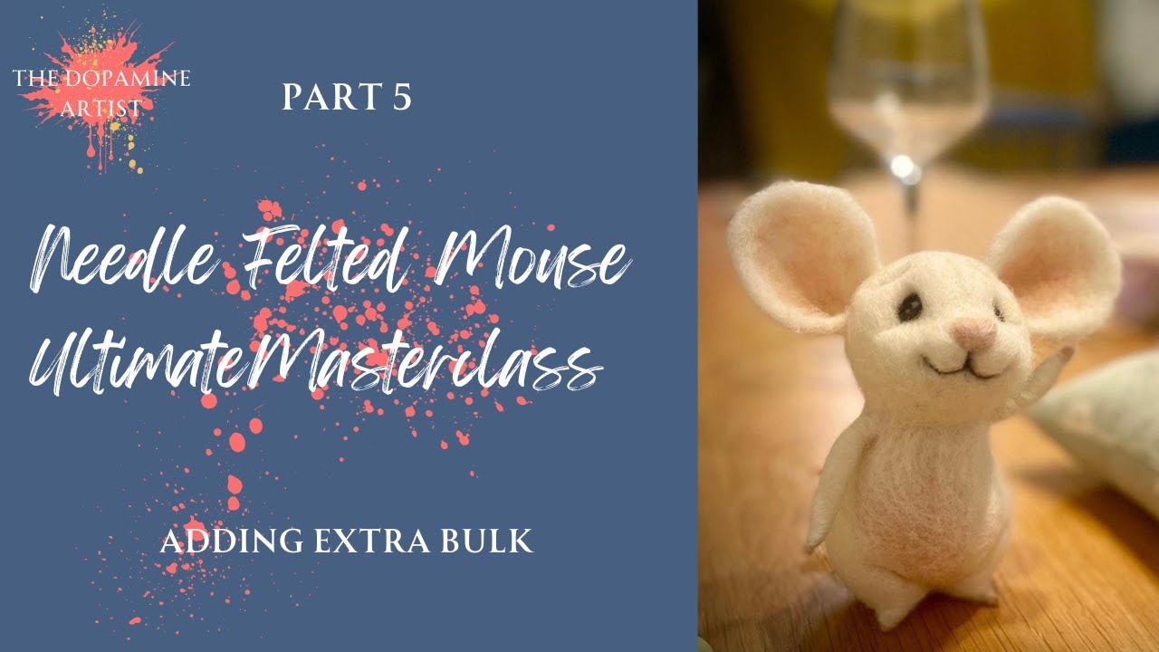 Needle Felting For Beginner, Needle Felted Mouse, How To Needle Felt A Mouse