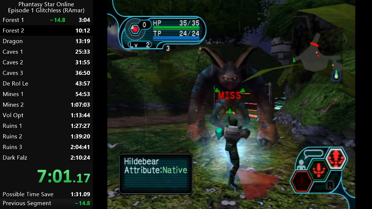PSO Ep1 Glitchless (RAmar) - 2:08:39