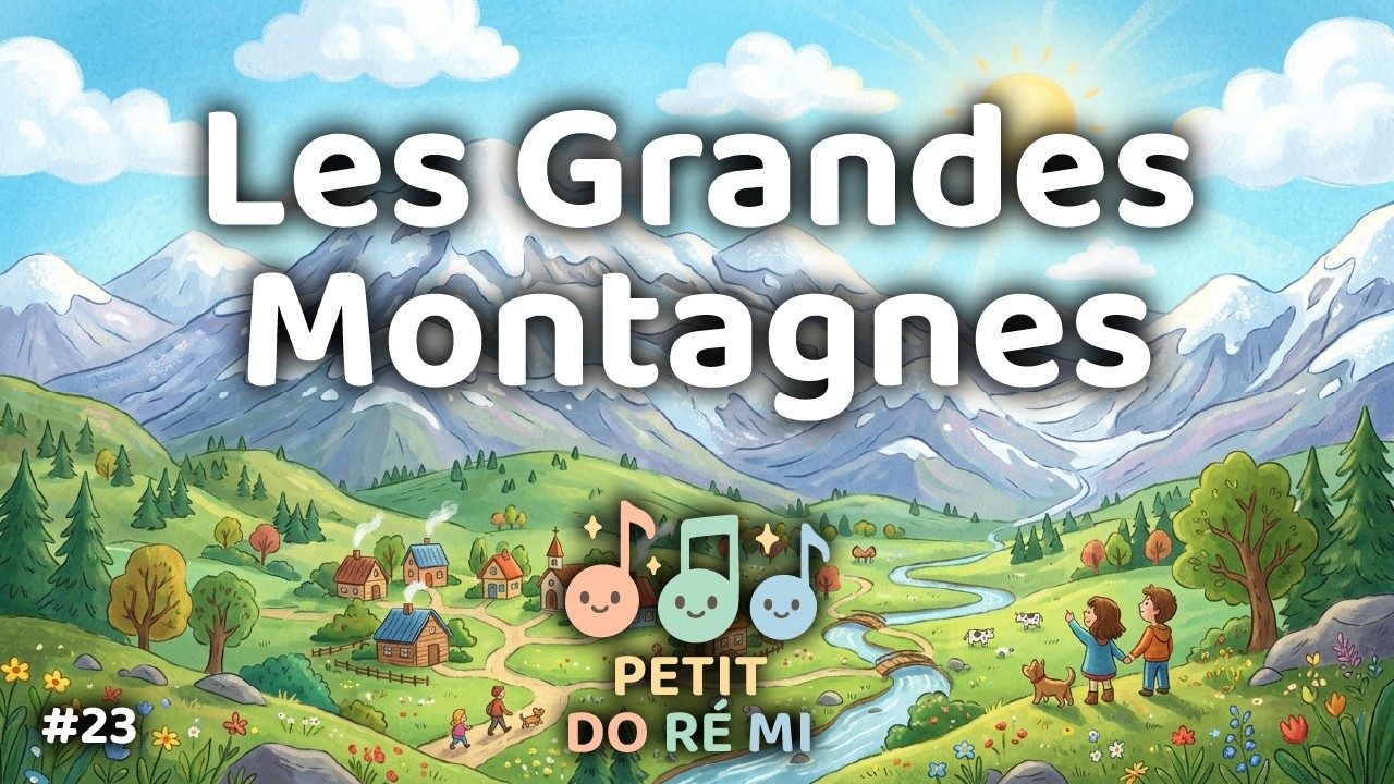 Les Grandes Montagnes 🏔️🎶 | Comptine sur les paysages pour enfants (2–6 ans) | Petit Do Ré Mi