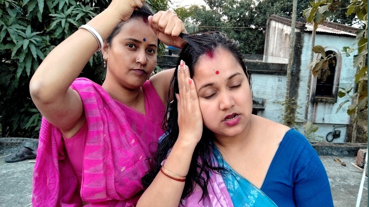 Head massage || hair cracking || bangli hair cracking ||