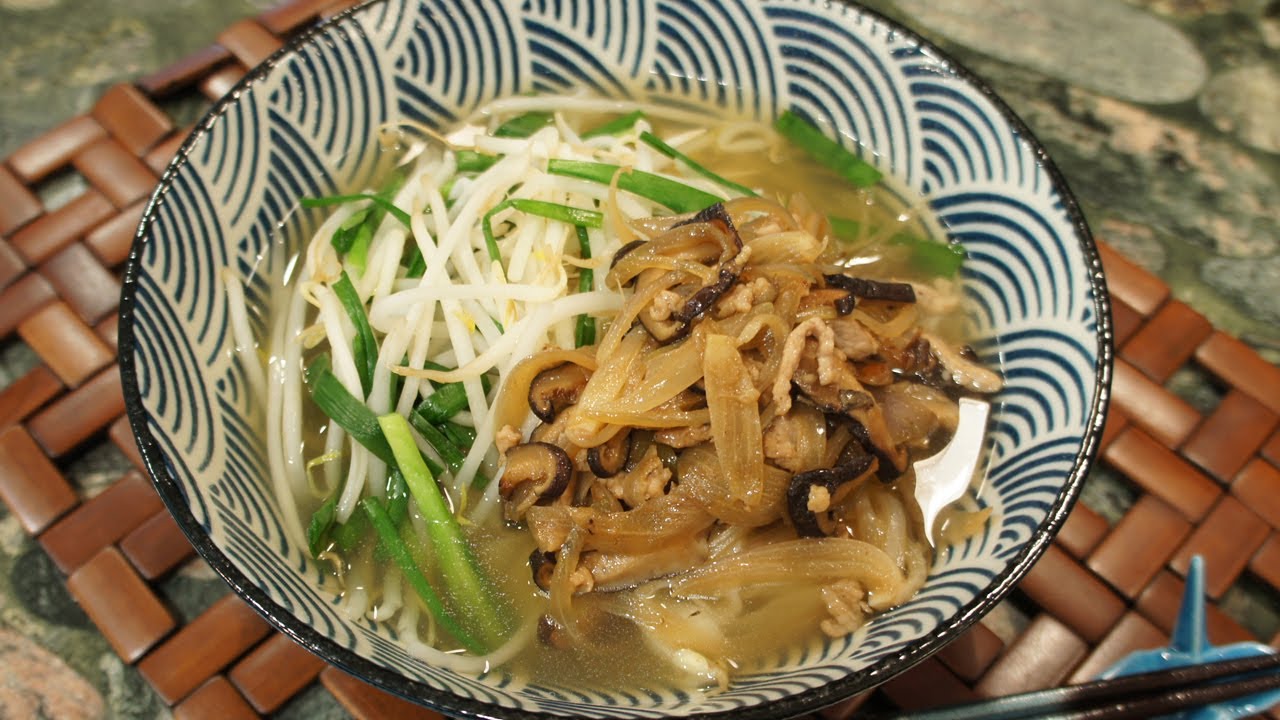 Taiwanese Hakka Style Flat Rice Noodle Soup  (客家湯板條) - Gluten Free Noodle Soup