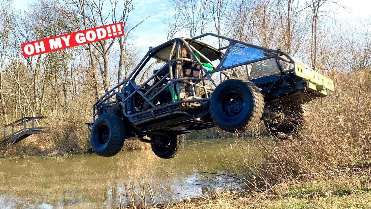 Well, I Almost DIED... JUMPING MY EXO CAGE CHEVY BLAZER INTO A ICY LAKE!!! Testing My New Build!