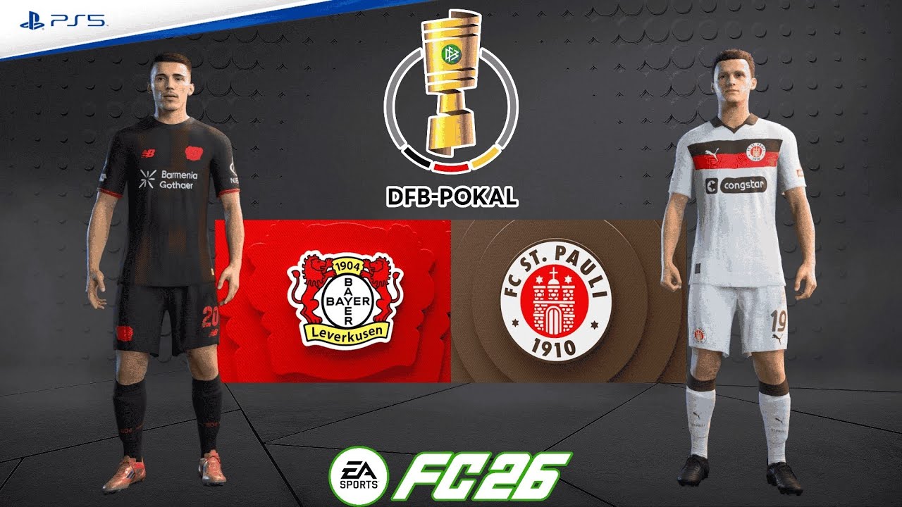 Leverkusen v St. Pauli | DFB Pokal 25/26 - Quarterfinals|  Match Simulation | FC 26 – PS5™ [4K]