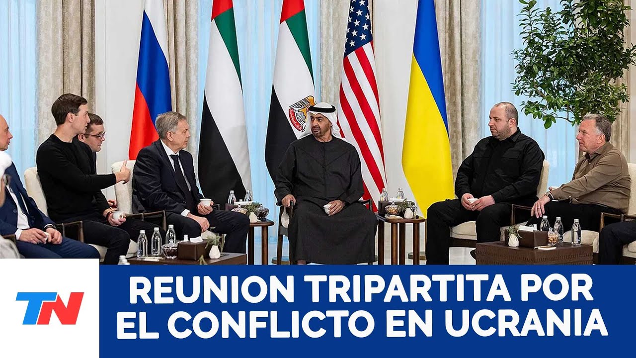 Primera reunión en Abu Dhabi entre Rusia, Ucrania y Estados Unidos.