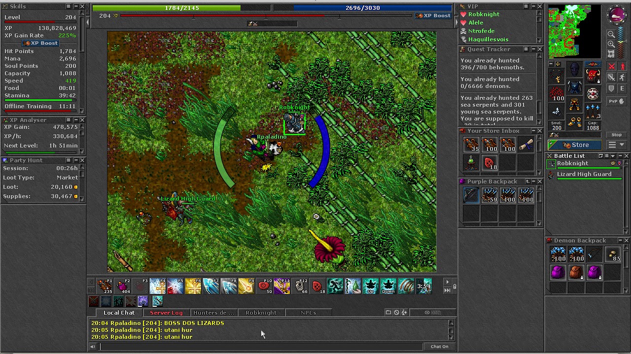 Fazzrah - boss Lizards com caminho - Royal Paladin