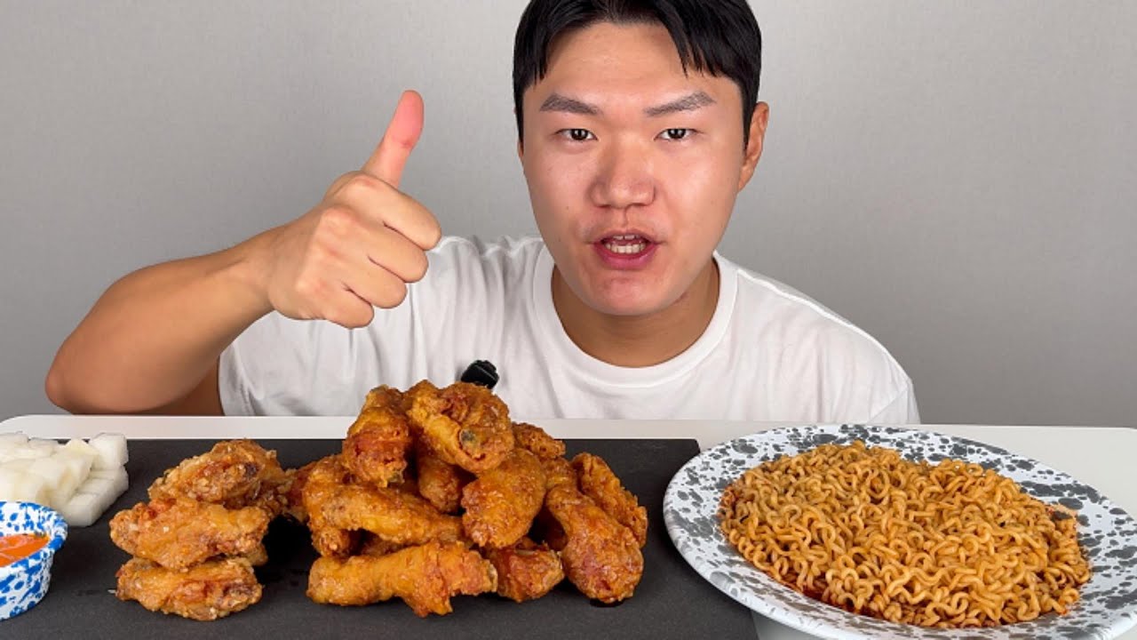 허니콤보+불닭볶음면 먹방!! 