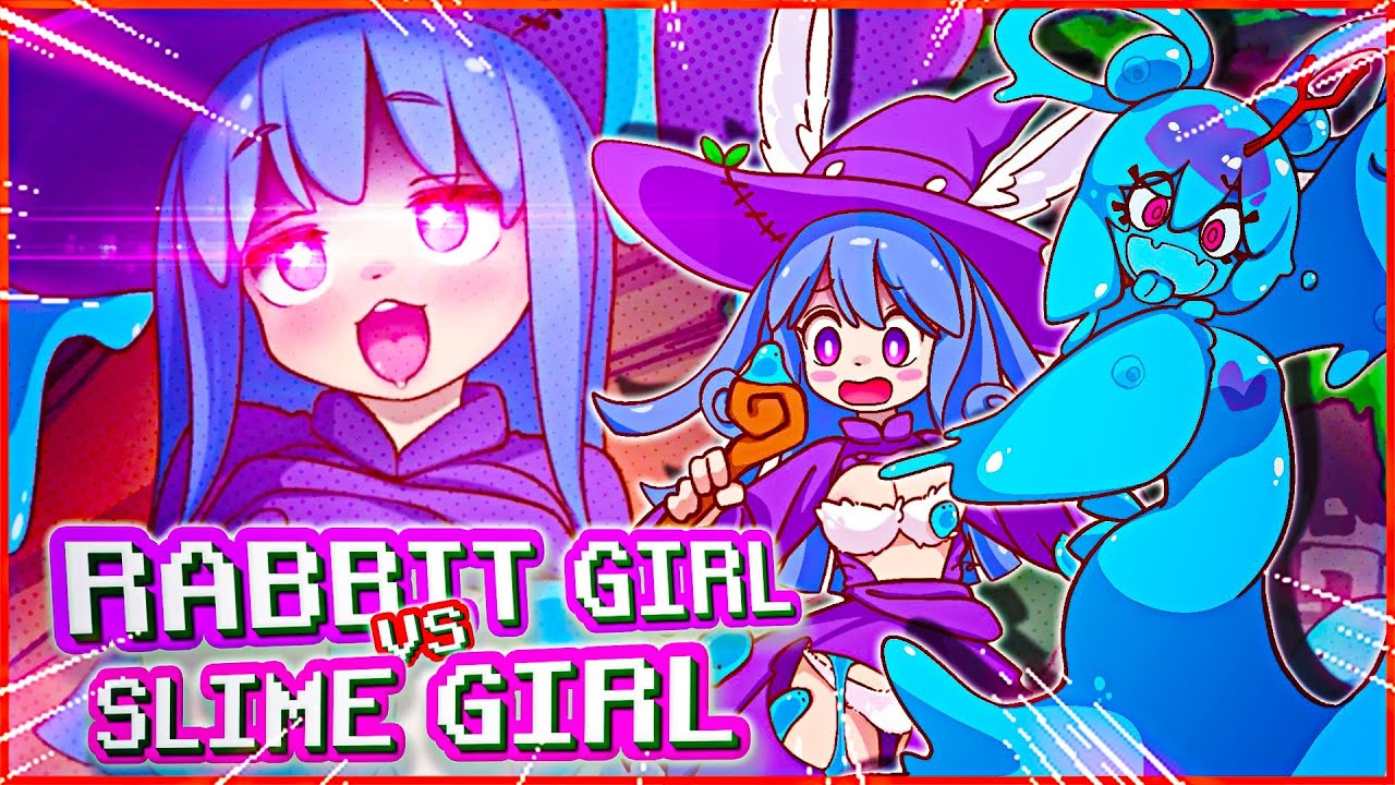 Rabbit Witch vs Slime Girl - Panmimi's Treasure Hunt Gameplay [Professor Eguchi]