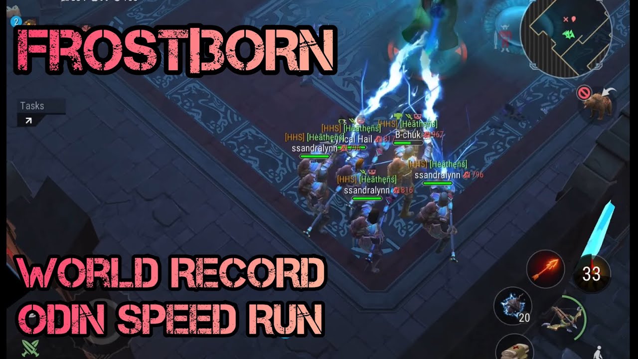 Frostborn | Odin World Record Speed Run | Full run in 25 Min 🩸☠️