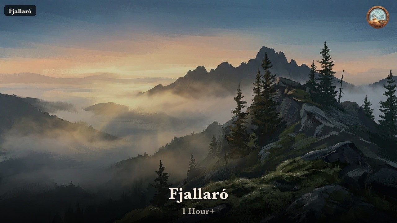 1 Hour Nordic Fjord Ambient — Calm Lofi for Meditation & Deep Study