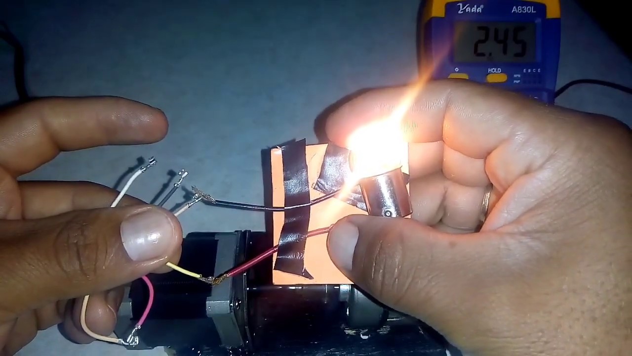 Generador de motor paso a paso, se FRENA y ACELERA según RPM.
