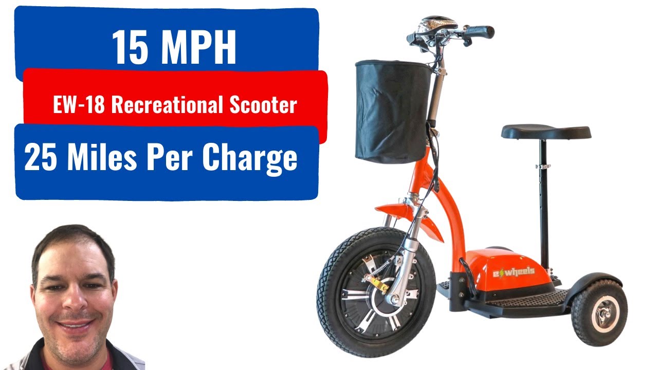 EW-18 Recreational Scooter goes 15mph