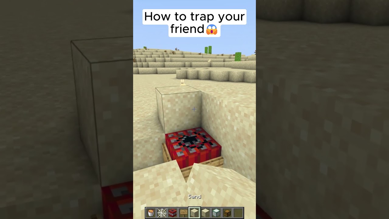 Minecraft Trap For Your Friend😱 