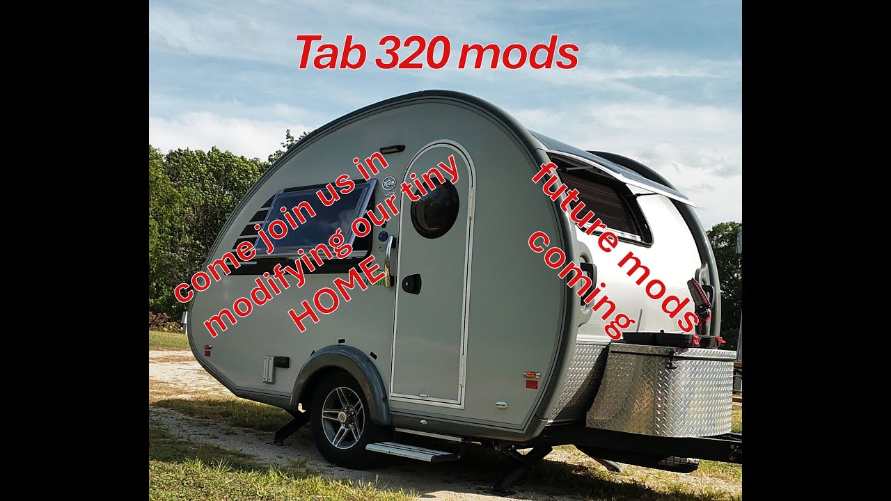 Tab320 mods at the Ponderosa. Doing everything we can to make our tiny camper our own. 