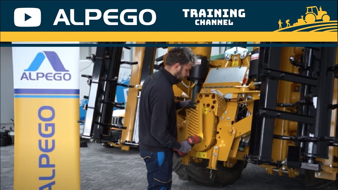 Speed gear change on ALPEGO power harrow