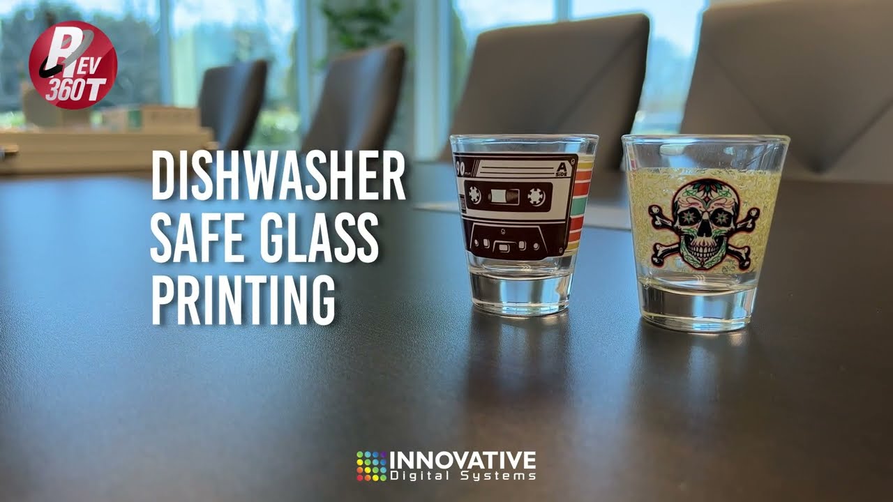 UV Print Glass Drinkware that is Dishwasher Safe