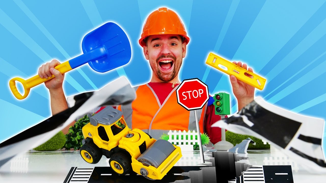 Le macchinine non riescono ad attraversare la strada. Video con giochi e giocattoli.