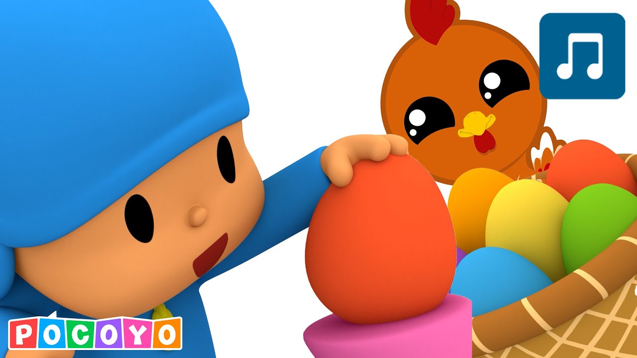 🐰 Pocoyo's Easter Rhymes! [10 minutes] Nursery Rhymes & Baby Songs| Pocoyo English Cartoons for Kids