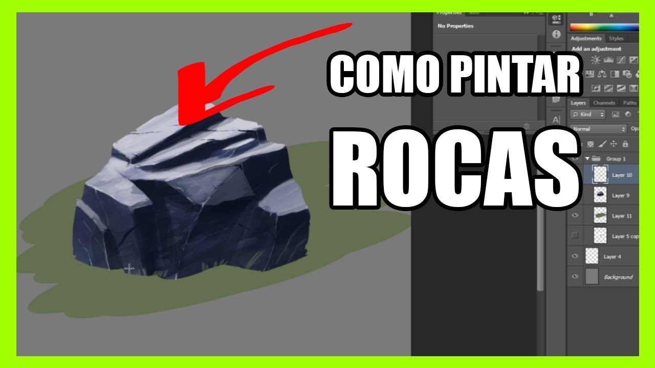 TIPS para pintar piedras en tus ilustraciones