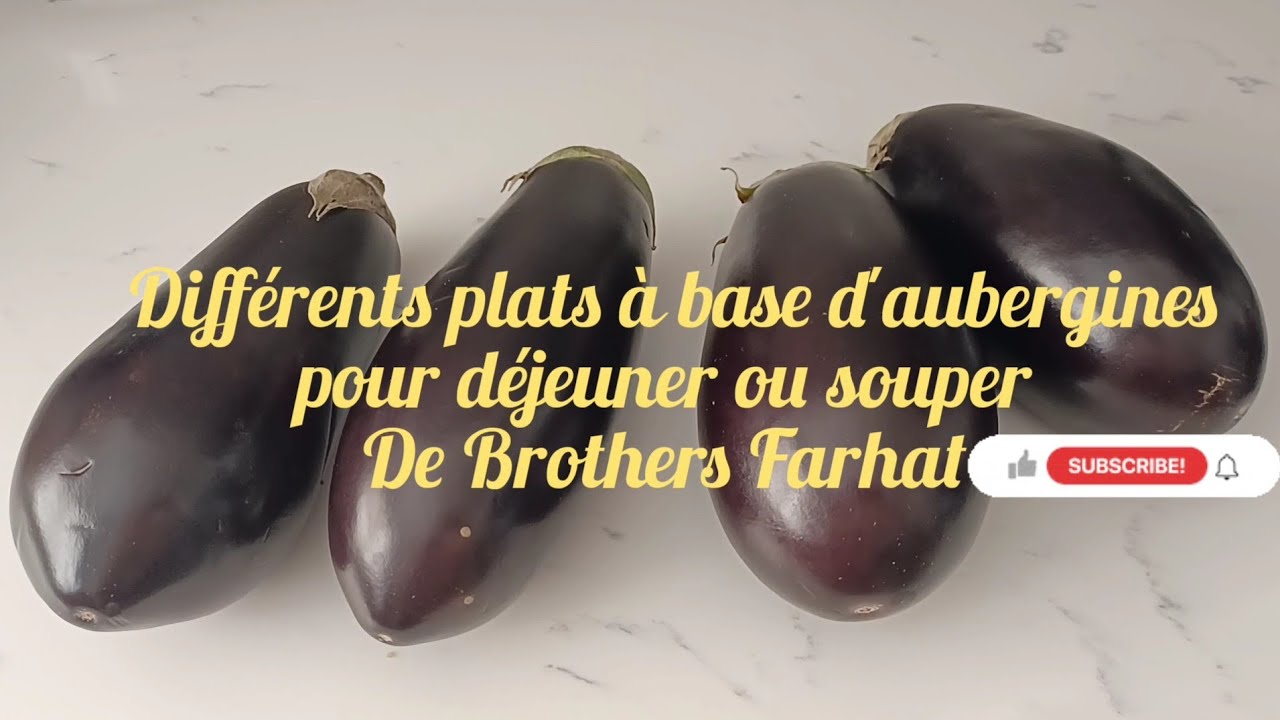 Chef Ayoub présente différents plats à base d'aubergines#Mossaka#Omlette#Aubergines farcies#Pizza#