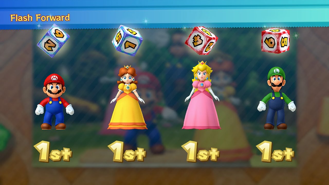 Mario Party 10 - Mario vs Peach vs Luigi vs Daisy - Chaos Castle