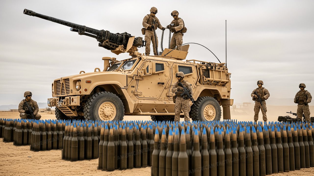 Морские пехотинцы США проводят испытания нового крупнокалиберного пулемета M2A1 калибра .50