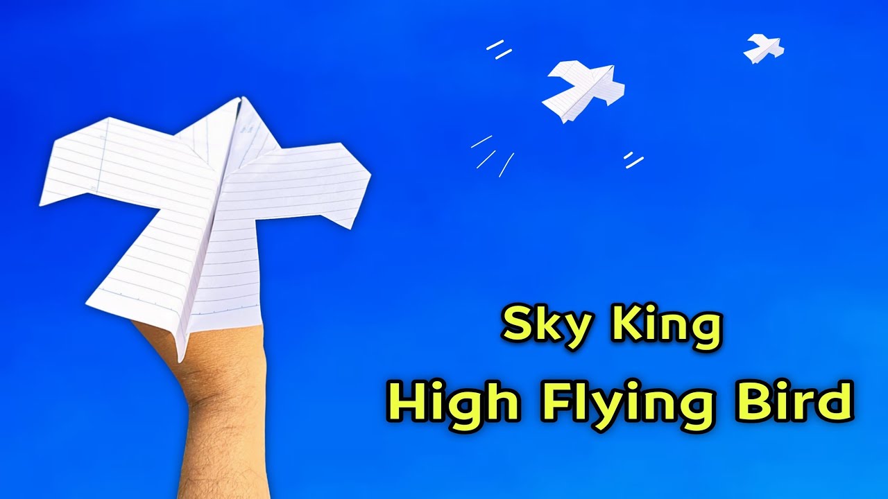 bird plane making, sky king bird, how to make higher flying bird plane, origami bird