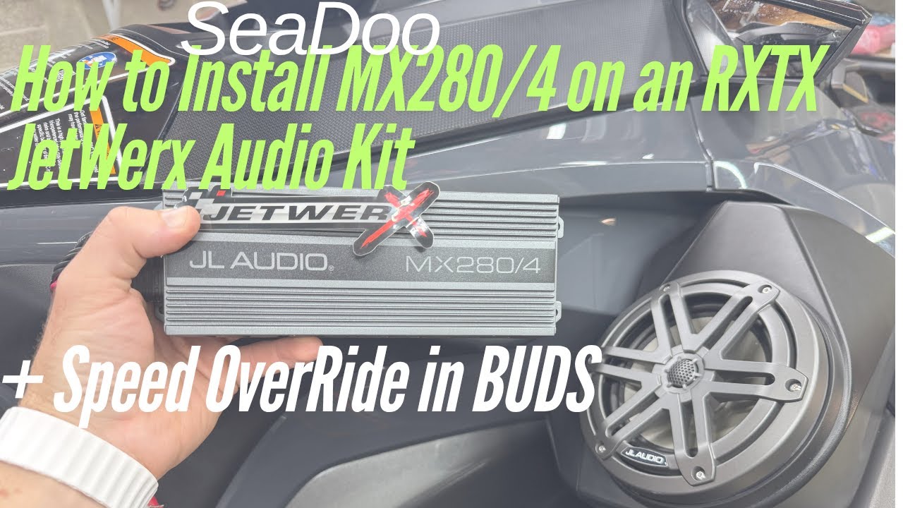 SeaDoo // How to Install JL MX280 Amplifier on an RXTX - JetWerx + Speed Override