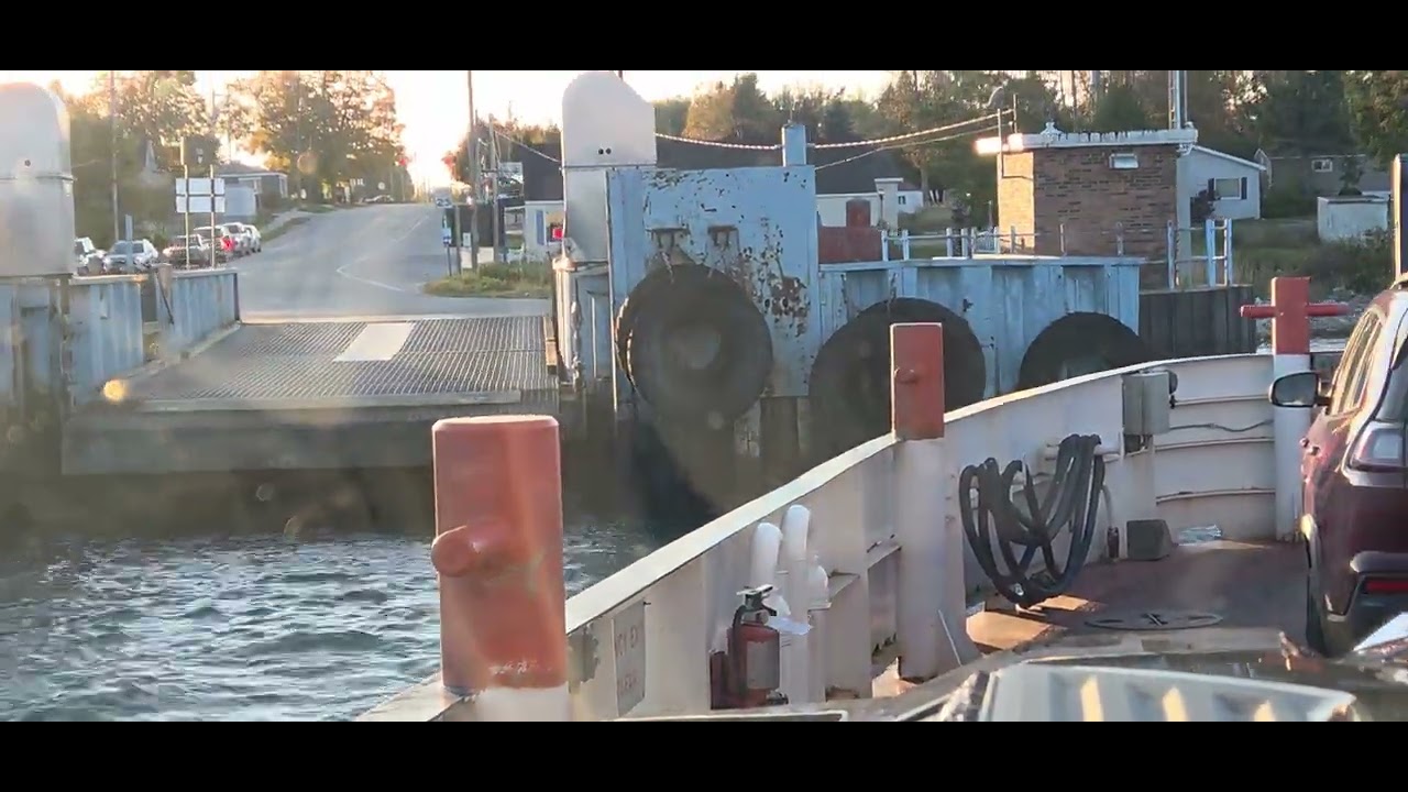 Arriving at DeTour Village, Michigan by ferry. October 12, 2025