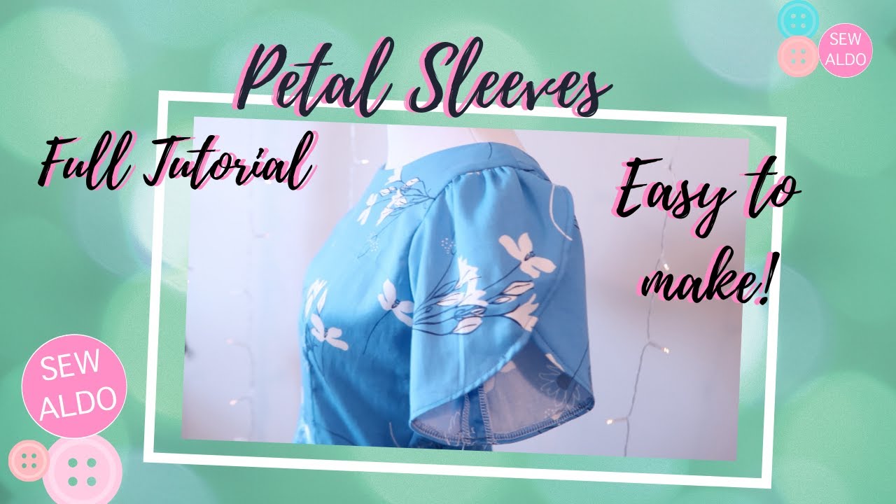 How to make Petal sleeves design  drafting, cutting and stitching | Sewing Projects for beginners
