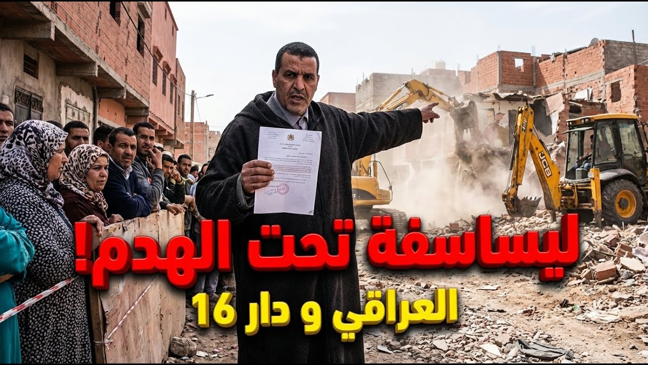 رد بالك! الجرافات تصل ليساسفة، العراقي ودار 16 🚨 حملة هدم لتنقية مدخل كازا! واش جا الدور على ديور؟