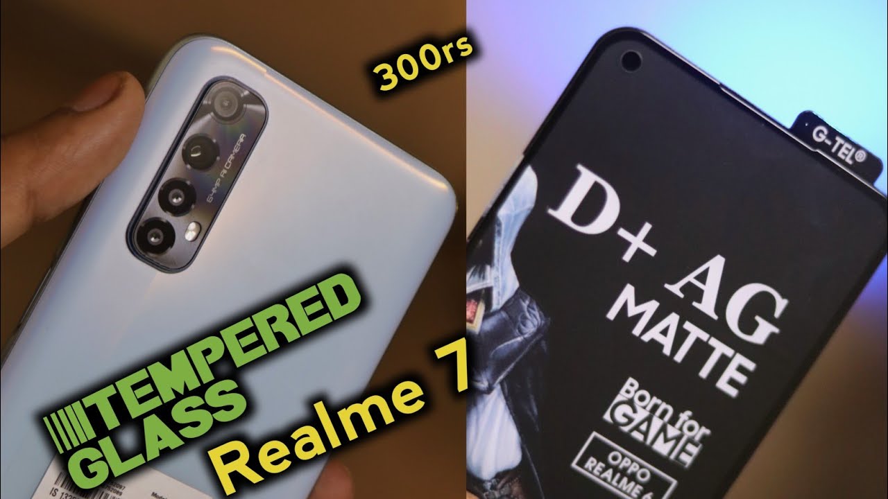 Realme 7 Tempered glass. || Matte  Gaming glass | 🔥🔥 299 only