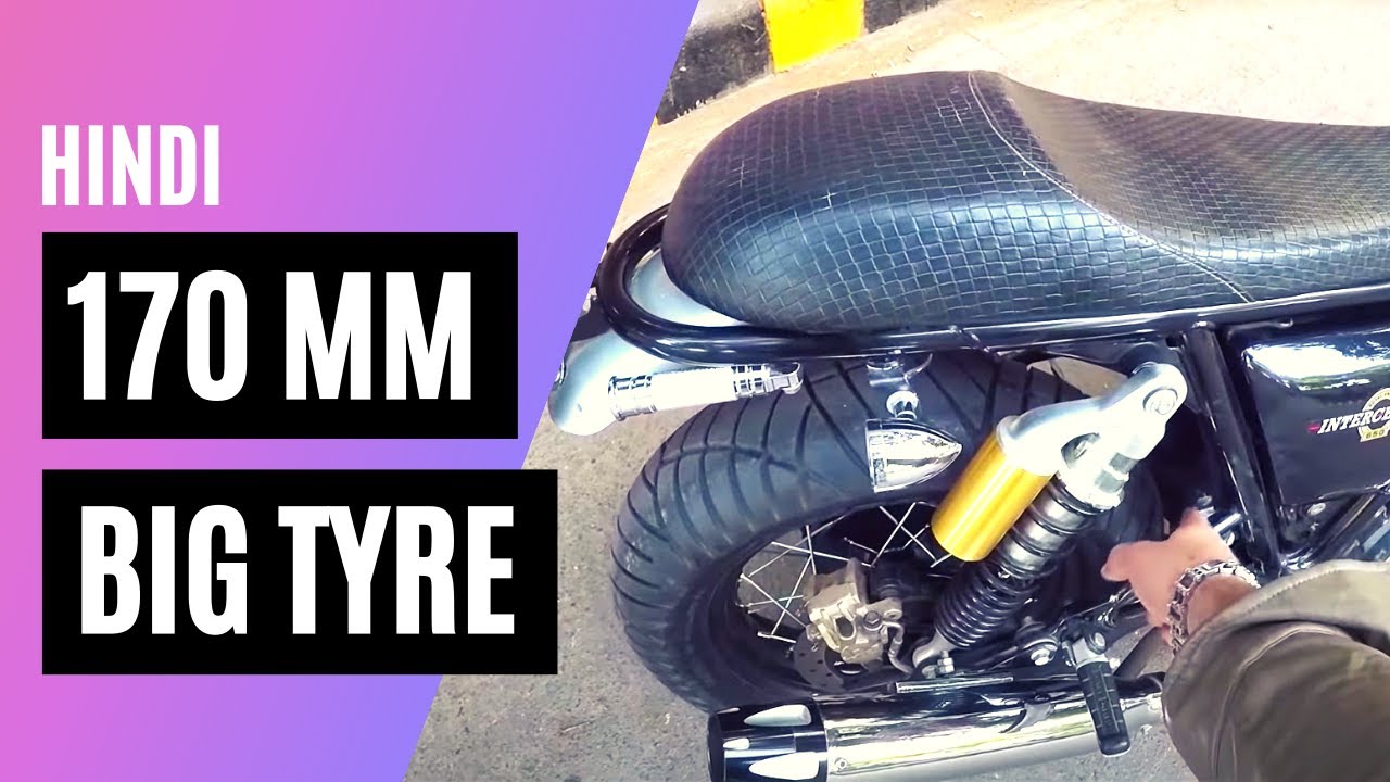 Royal Enfield interceptor 650 with big fat tyre  - King Indian - King Indian