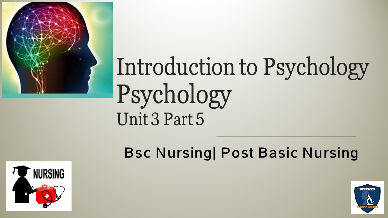 Psychology|Psychology for nurses| Introduction to Psychology| Bsc nursing|post basic|unit 1| Part -1