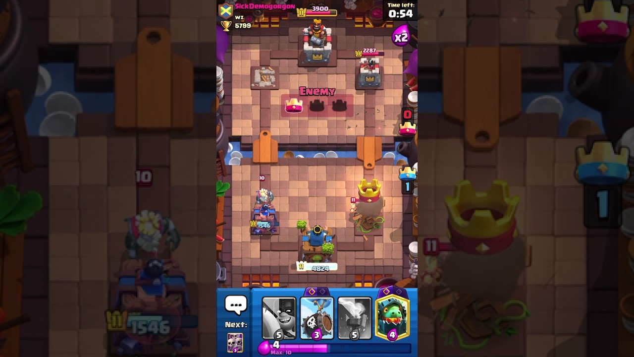 Playing CLASH and opening 3 star chest