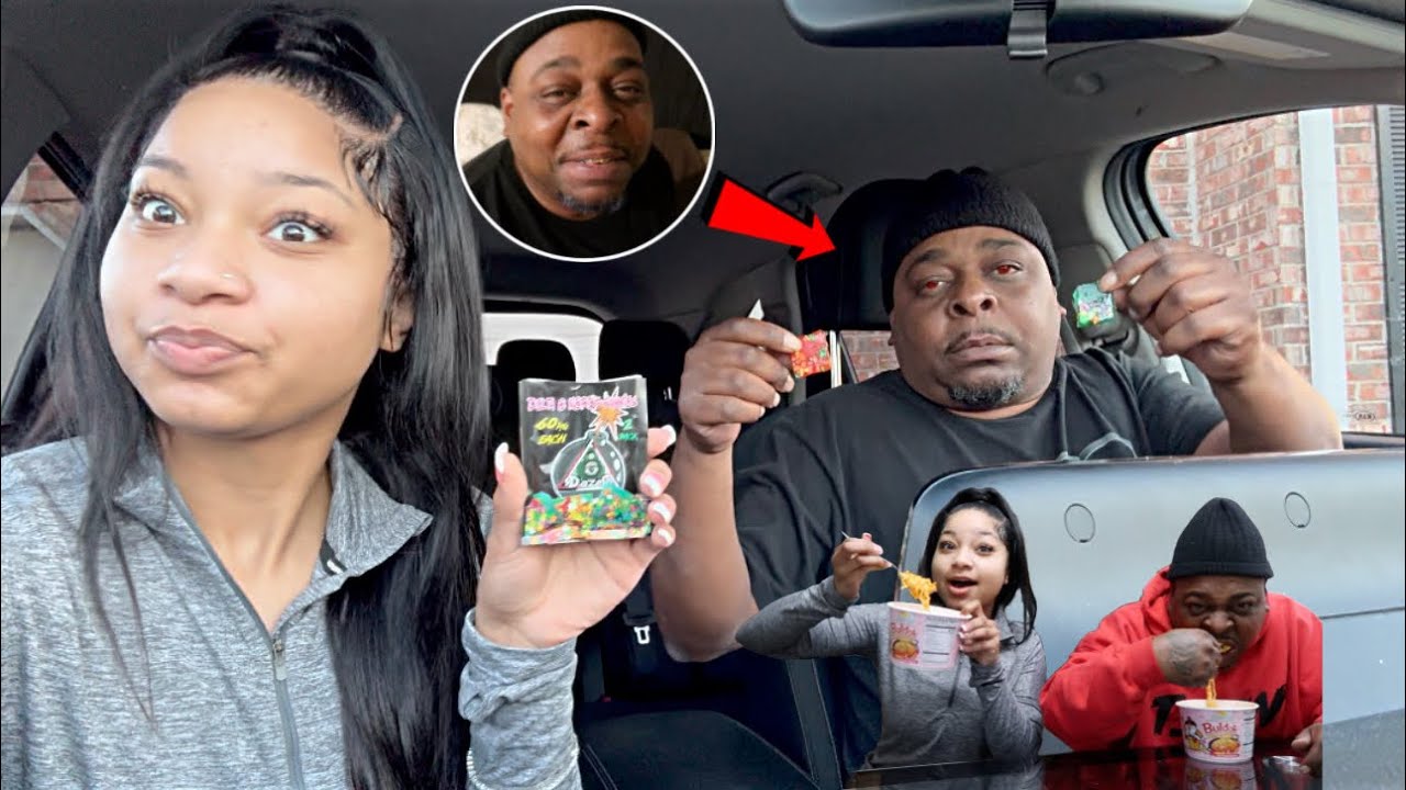 I GAVE MY 60 YEAR OLD UNCLE A 120 MG ED!BLE TO SEE HIS REACTION!! *BULDAK NOODLE REVIEW*